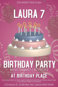 Create A Free Birthday Poster In Minutes Postermywall