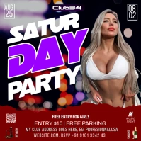 girls night bar ad, Square (1:1) template