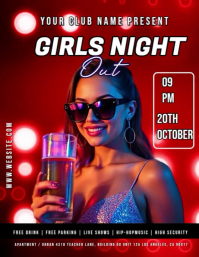 Girls night out Pamflet (VSA Brief) template