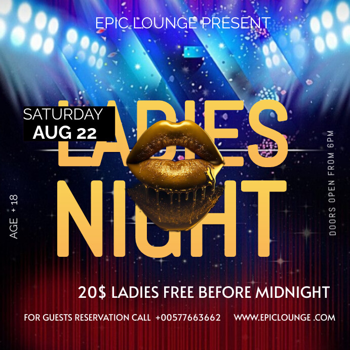 Girls Night Out Template | PosterMyWall