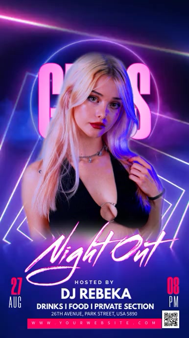 Plantilla de Girls Night Out | PosterMyWall