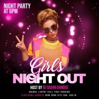 Girls Night Out Instagram na Post template