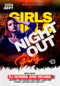 girls night out party flyer Template | PosterMyWall
