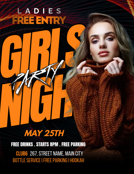 Girls Night Party Template | PosterMyWall