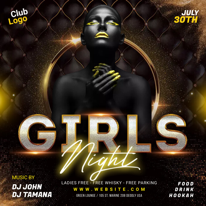 Girls Night Party Template | PosterMyWall