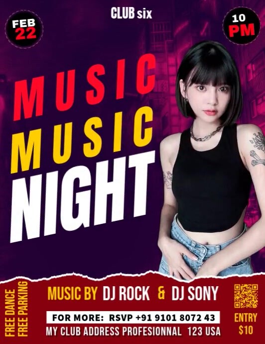 girls night sexy party Flyer (US Letter) template