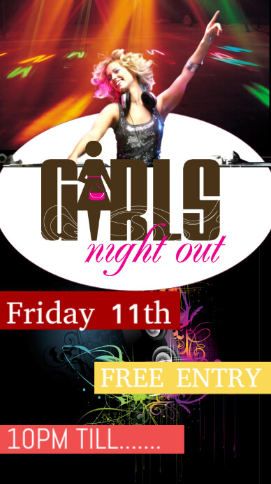 Girls night template Instagram-verhaal