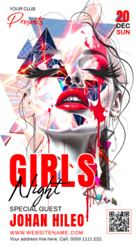 Girls Night Template Instagram 快拍
