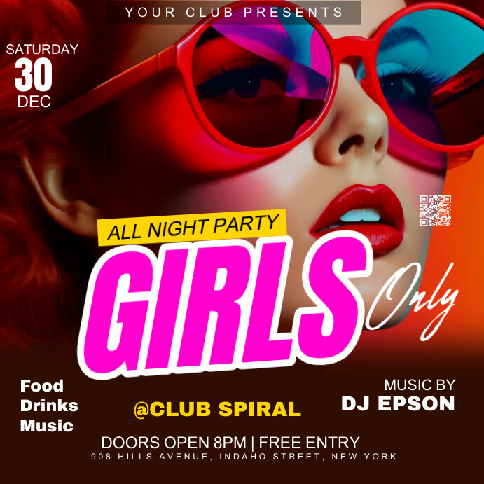 Only Partying Sign Ladies Only Party