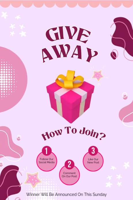 GIVE AWAY Template PosterMyWall