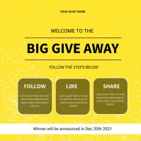 Give away flyers Cuadrado (1:1) template