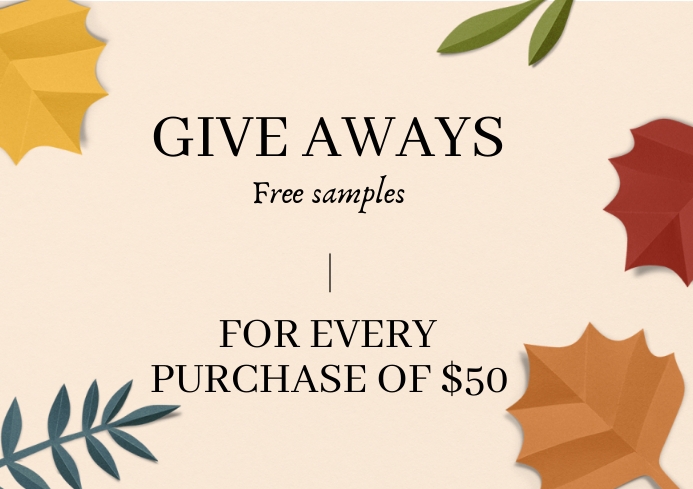 Give Away Free Samples Template | PosterMyWall