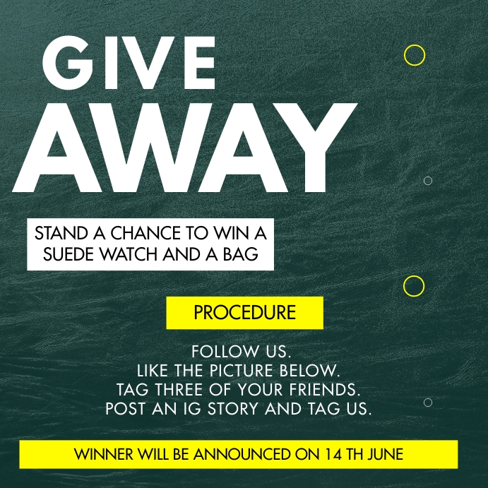 GIVE AWAY TEMPLATE PosterMyWall