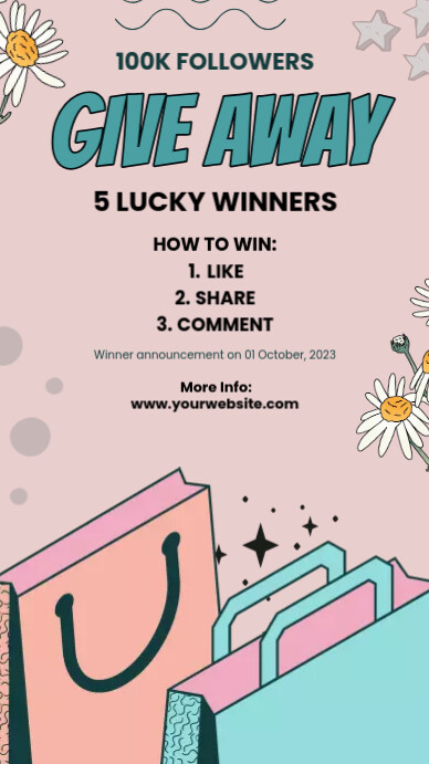Give Away Template PosterMyWall