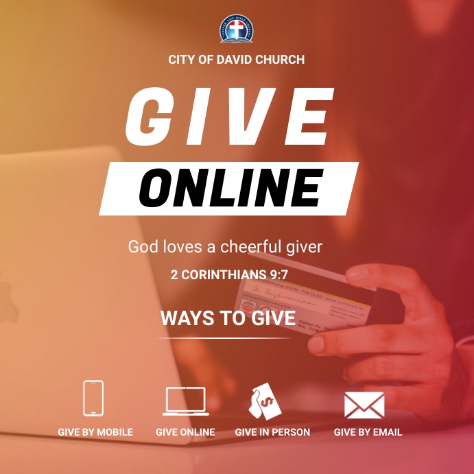 Give Online Template PosterMyWall