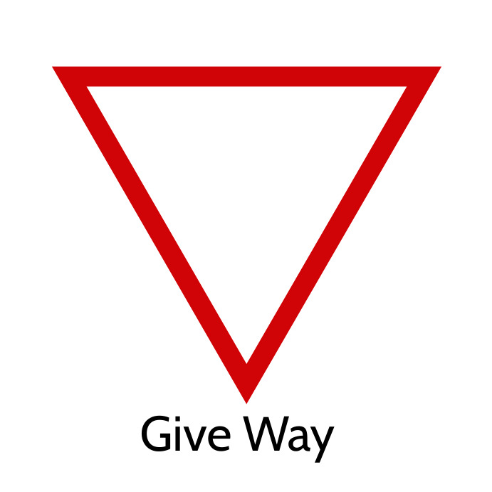 Give Way Road Sign Template PosterMyWall give-way-road-sign-template-postermywall