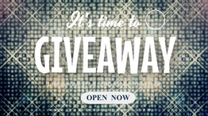 giveaway, announcement, event Miniatura di YouTube template