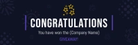 Giveaway Annoucement Email Header template