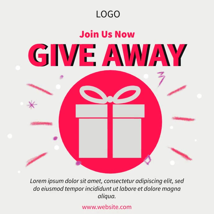 Giveaway Announcement Instagram 帖子 template