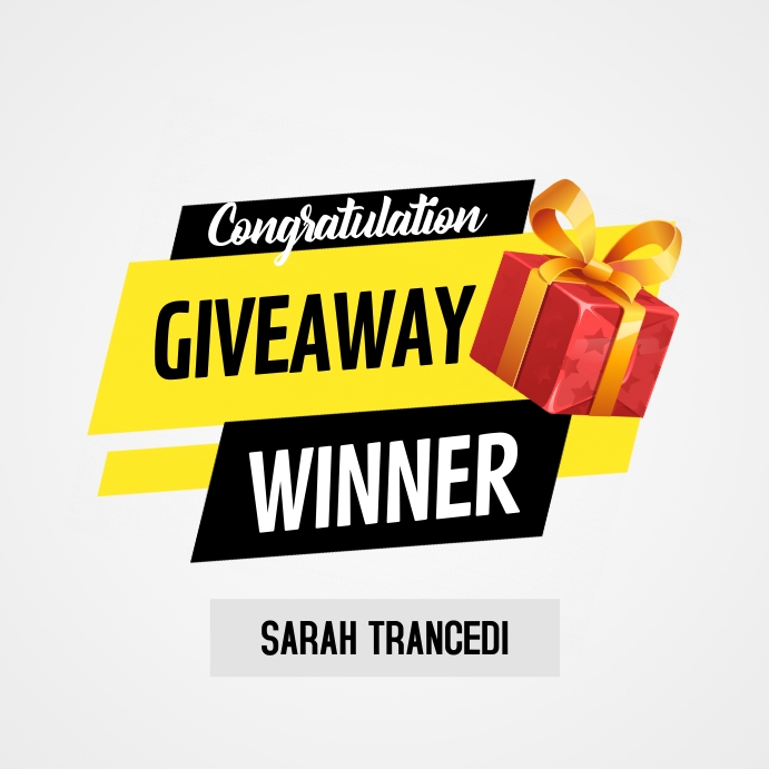 Giveaway announcement winner instagram Wpis na Instagrama template