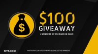 Giveaway Cash Digital Display (16:9) template