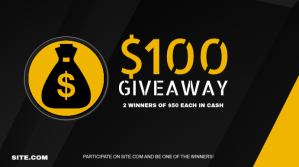 Giveaway Cash Ekran reklamowy (16:9) template