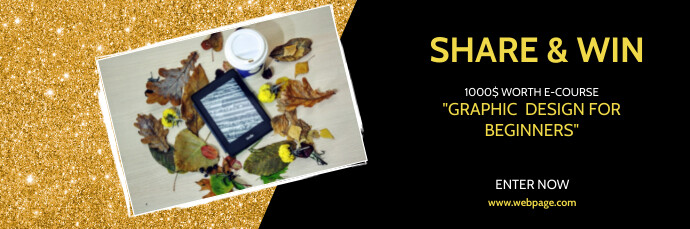 Giveaway Contest email header Template | PosterMyWall