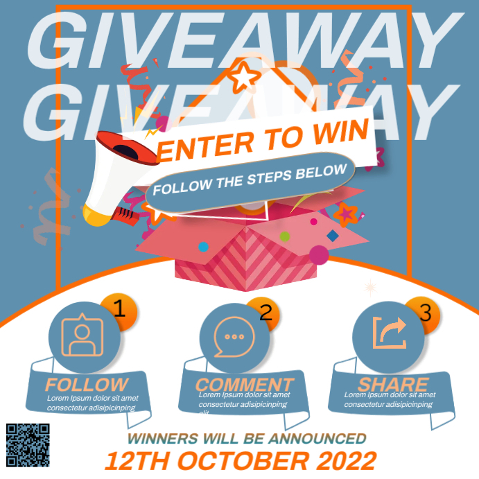 Editable Social Media Contest Post Design | PosterMyWall