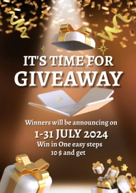 Giveaway A4 template