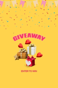 GIVEAWAY Template | PosterMyWall