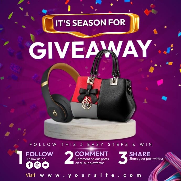 Giveaway Template PosterMyWall