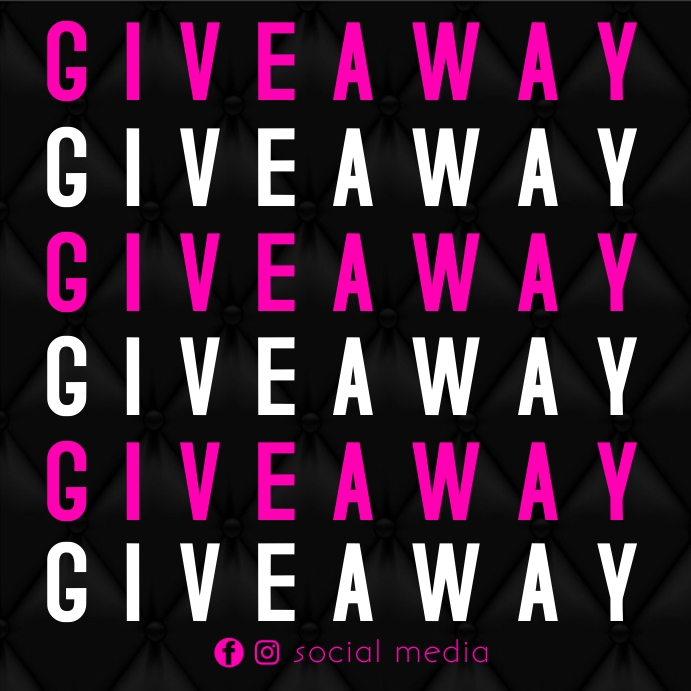 Giveaway Flyer Instagram na Post template