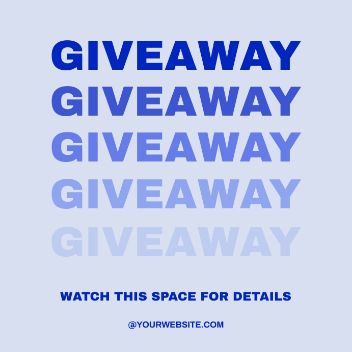 Giveaway Instagram template