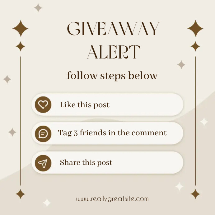 Giveaway Instagram Post Template | PosterMyWall