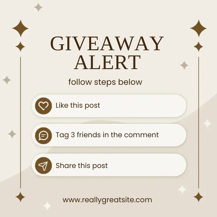 Giveaway Instagram Post Template | PosterMyWall