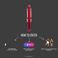 giveaway invitation Square (1:1) template