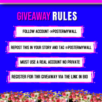 Giveaway rules design template flyer | PosterMyWall
