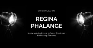 Giveaway winner announcement template Imagem partilhada do Facebook