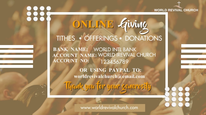 giving Template | PosterMyWall