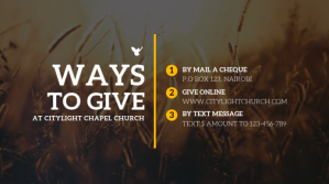Church Offering Digital Display Template | PosterMyWall
