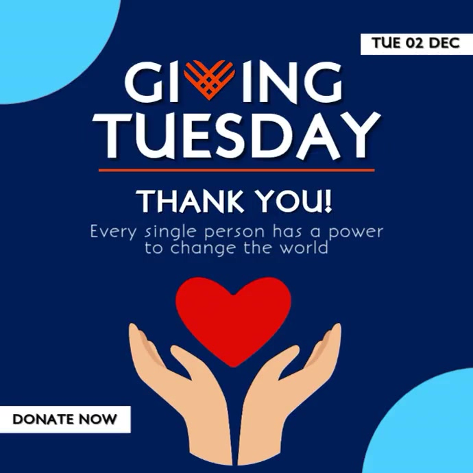 Giving Tuesday 2025 Instagram Post. Template PosterMyWall