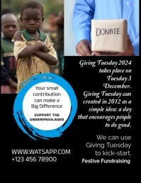 GIVING TUESDAY Flyer (US Letter) template