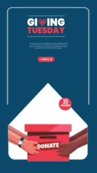 Giving Tuesday Ролик Reels в Instagram template