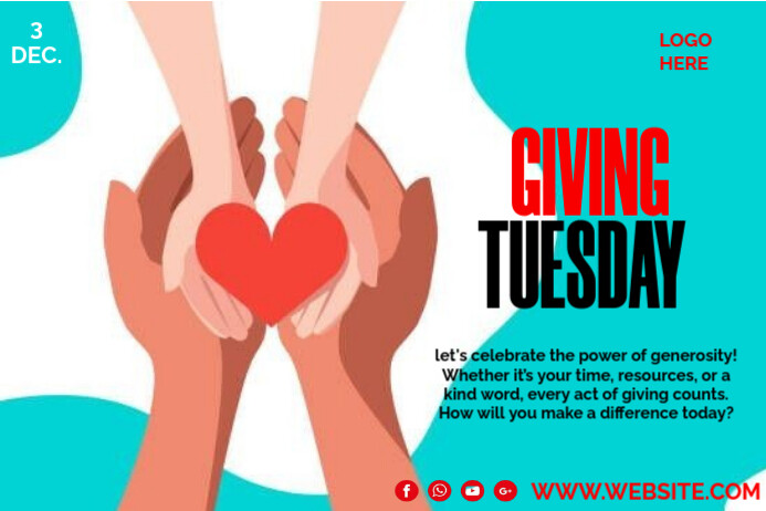 Giving Tuesday Template | PosterMyWall