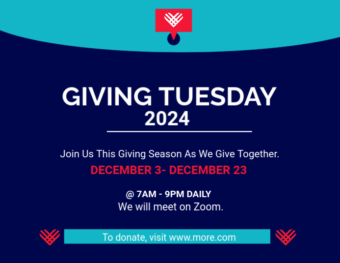 Giving Tuesday Pamflet (VSA Brief) template