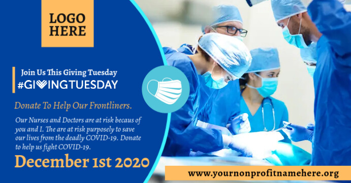 Shablon Giving Tuesday Facebook Event Header Template Postermywall