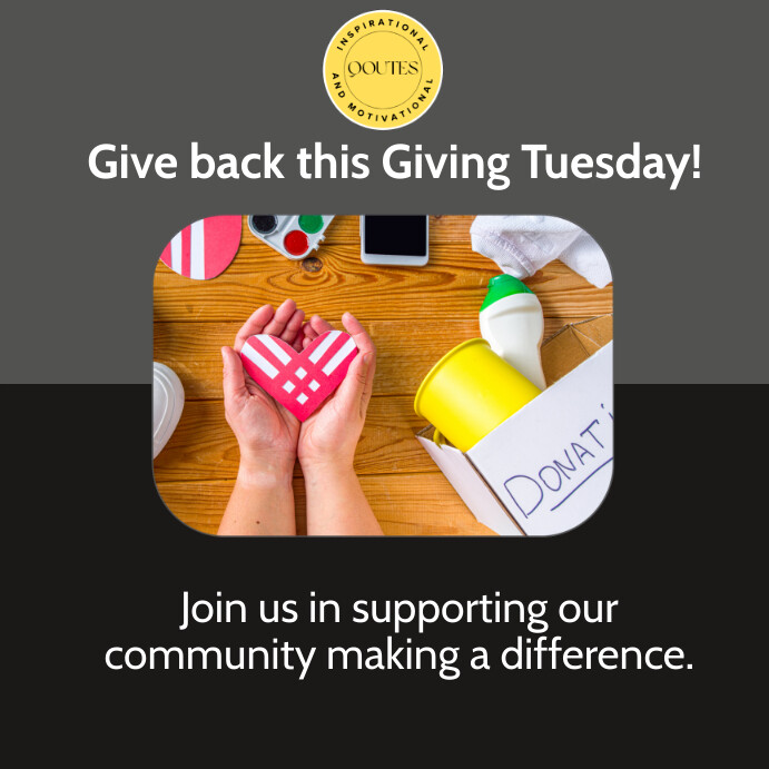 Giving Tuesday Facebook Template Post PosterMyWall