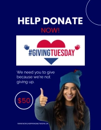 Giving Tuesday Flyer Folder (US Letter) template