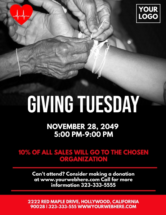GIVING TUESDAY FLYER Template PosterMyWall
