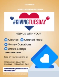 Giving Tuesday Flyer template